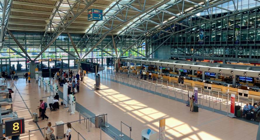 Galerieebene in Terminal 2 