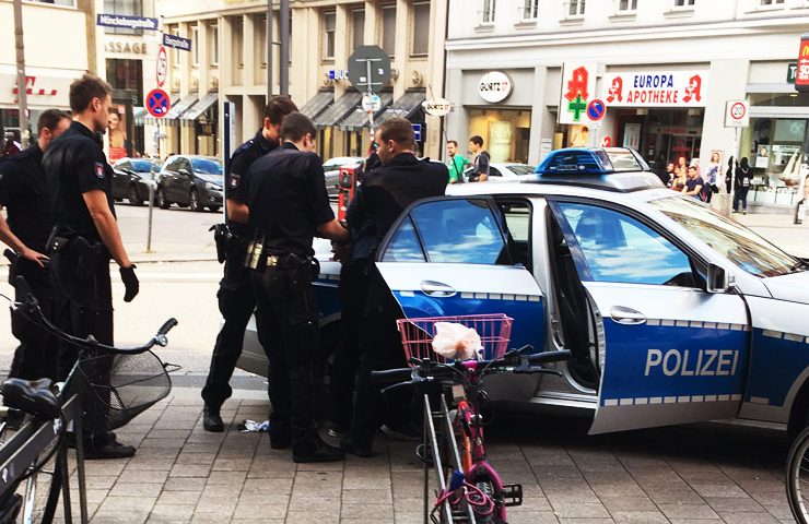 Polizei fängt Schmierfink