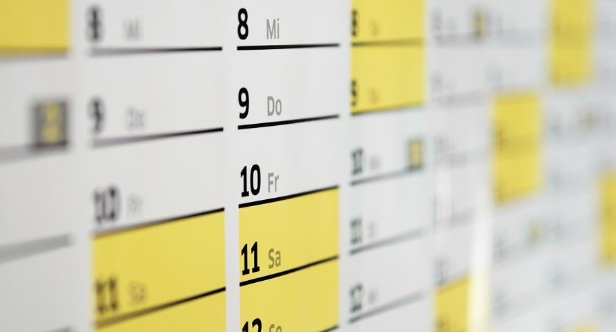 Gesetzliche Feiertage im Kalender vermerken