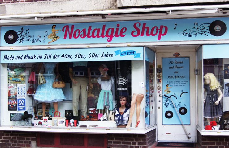 Nostalgie-Shop in Dulsberg (Hamburg), Schaufenster